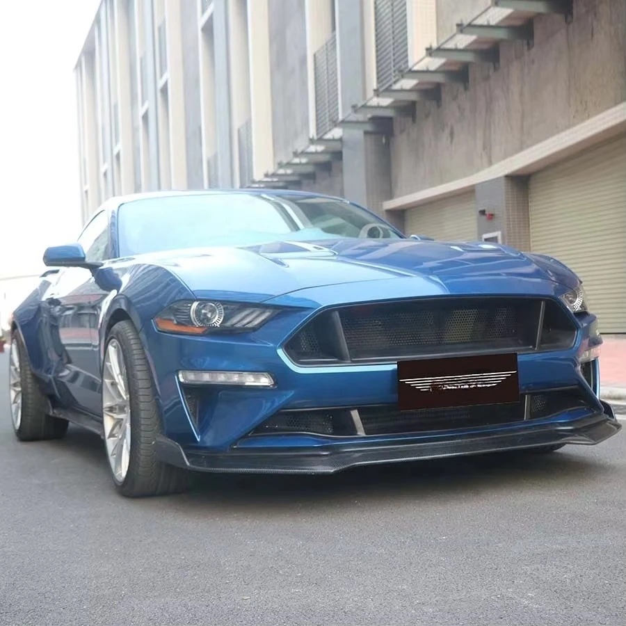 GT Style Carbon Fiber Grille for  Mustang Coupe 2018-2023 New Front Bumper Body Kits